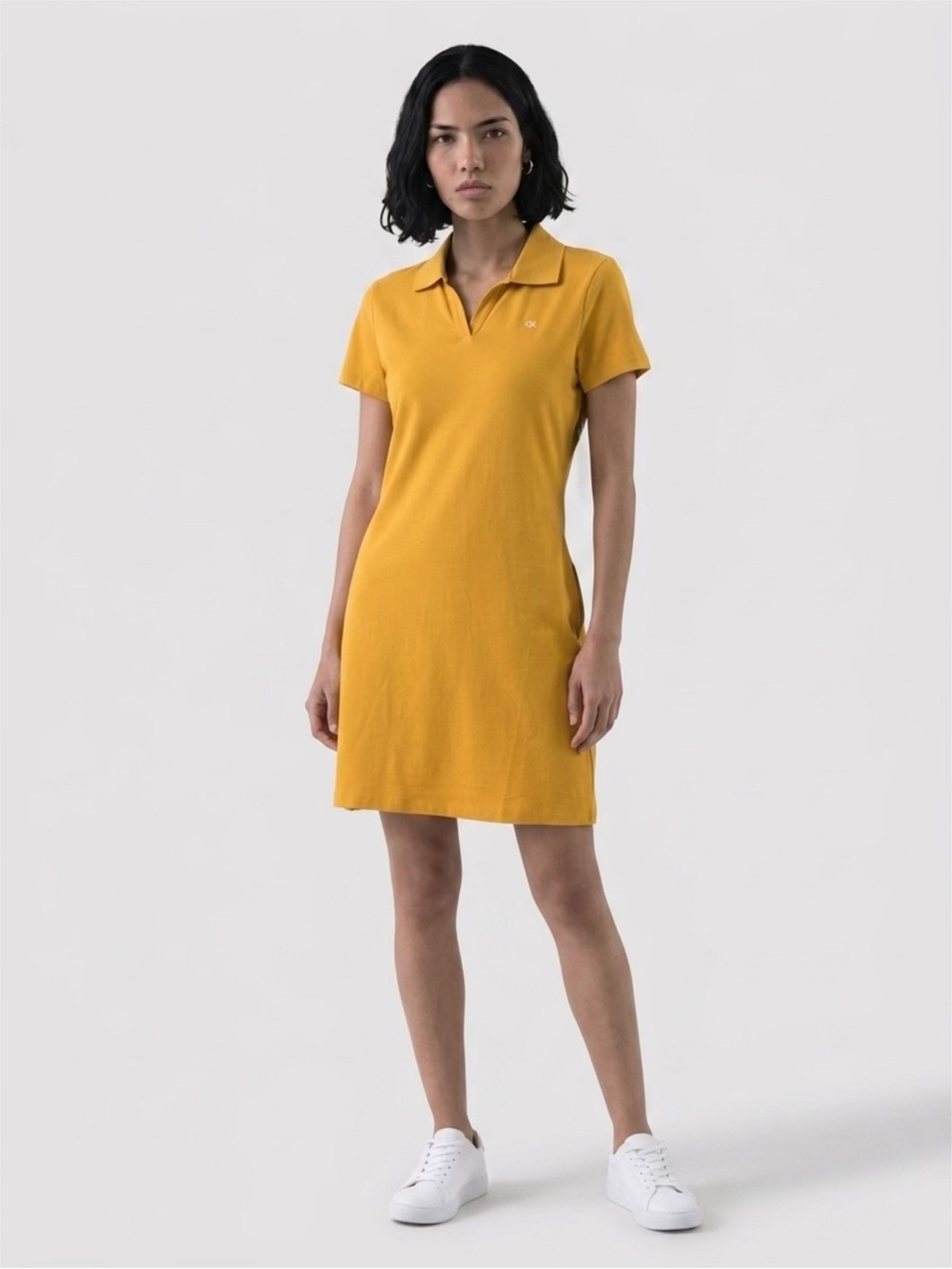 Calvin Klein Mustard Polo Shirt Dress